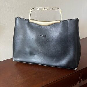 Black Leather Handbag